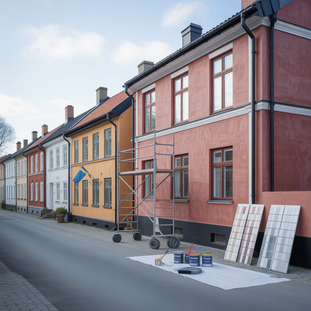 malning av putsfasad guide till fargval och kostnader