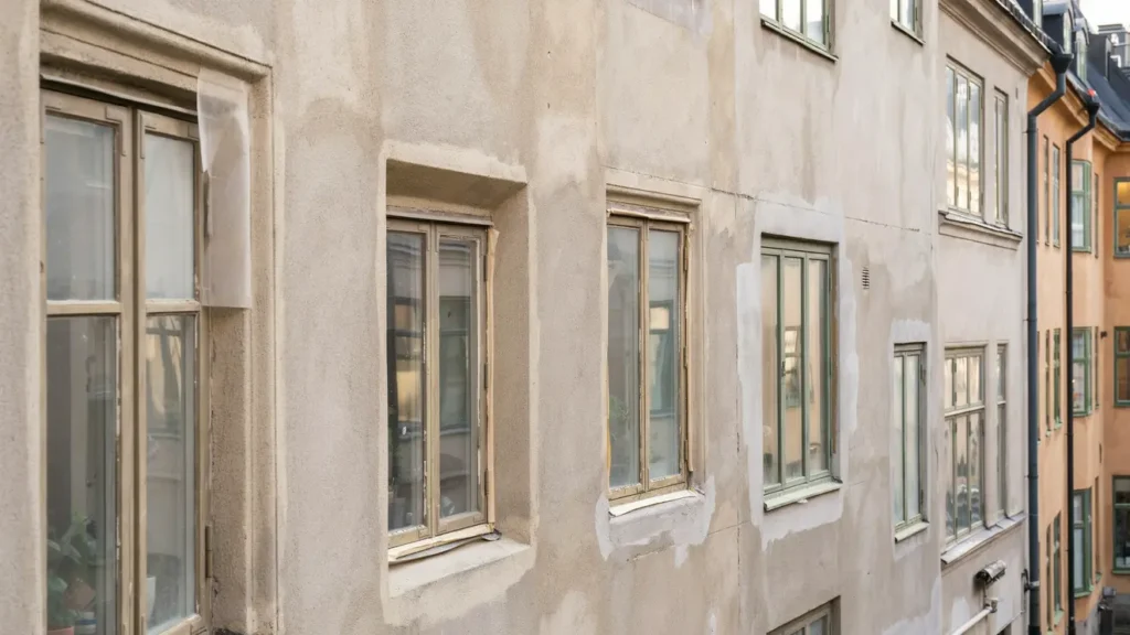 kittning och m lning av tta f nster i s dermalm